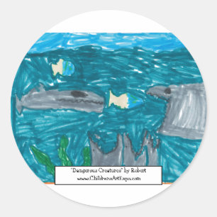 "Gevaarlijke Scheppen" Ronde Sticker