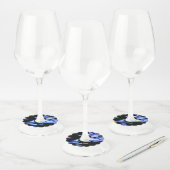 Gevaarlijke schoonheid wijnglaslabel (Set)