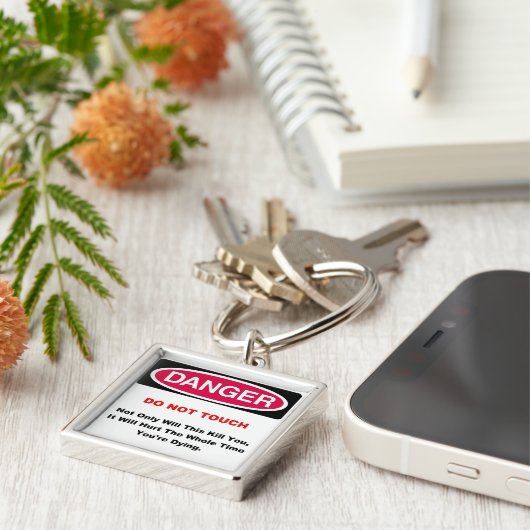 Gevaarlijke Sleutelhanger (Zijkant)