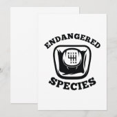 Gevaarlijke soorten bedankkaart (Voorkant / Achterkant)