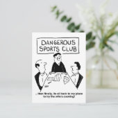 Gevaarlijke sportclub briefkaart (Staand voorkant)