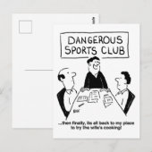Gevaarlijke sportclub briefkaart (Voorkant / Achterkant)