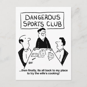 Gevaarlijke sportclub briefkaart