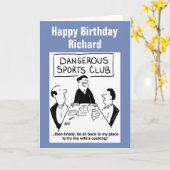 Gevaarlijke sporten en het kookproces van de vrouw kaart (Gele Bloem)