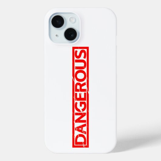 Gevaarlijke stempel Case-Mate iPhone case (Achterkant)