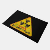 Gevaarlijke straling Gevaar voor deuren Deurmat (Schuin)