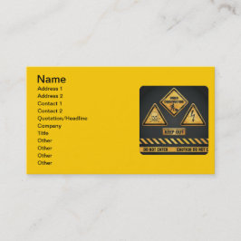 Gevaarlijke tekenen (7) visitekaartje