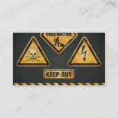 Gevaarlijke tekenen (7) visitekaartje (Achterkant)