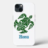 Gevaarlijke Tribale Hawaiian Green Zee Turtle Case-Mate iPhone Case (Achterkant)