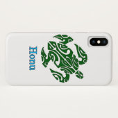 Gevaarlijke Tribale Hawaiian Green Zee Turtle Case-Mate iPhone Case (Achterkant (horizontaal))
