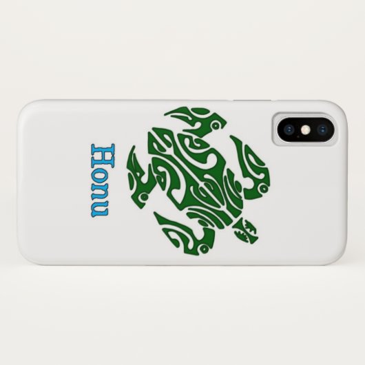 Gevaarlijke Tribale Hawaiian Green Zee Turtle Case-Mate iPhone Case (Achterkant (horizontaal))