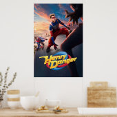 gevaarlijke vingerafdruk poster (Keuken)