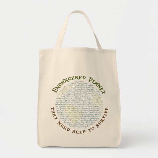 Gevaarlijke vlaktypografie tote bag (Voorkant)