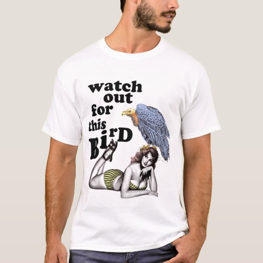 Gevaarlijke vogel. t-shirt (Voorkant)