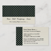 Gevaarlijke witte schedel op retrozwart oppervlak visitekaartje (Voorkant / Achterkant)