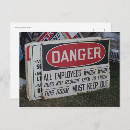 Gevaarscode Briefkaart (Voorkant / Achterkant)