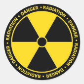 Gevaarscode Ronde Sticker (Voorkant)