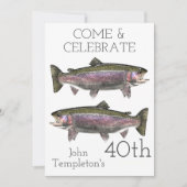 Gevaarssport van regenboogforel volwassen Mannen V Kaart (Voorkant)