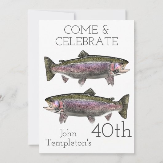 Gevaarssport van regenboogforel volwassen Mannen V Kaart (Voorkant)