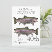 Gevaarssport van regenboogforel volwassen Mannen V Kaart (Staand voorkant)