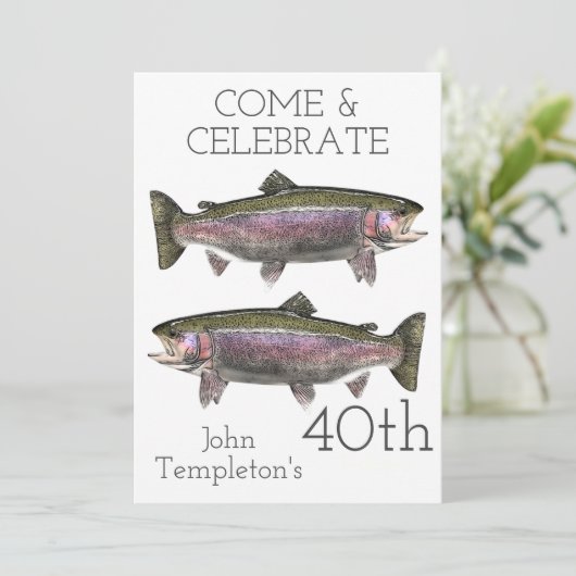 Gevaarssport van regenboogforel volwassen Mannen V Kaart (Staand voorkant)