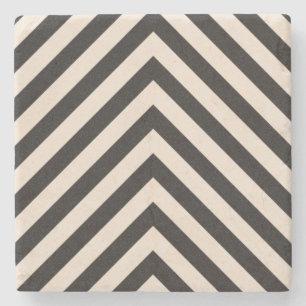 Gevaarstrepen Stenen Onderzetter