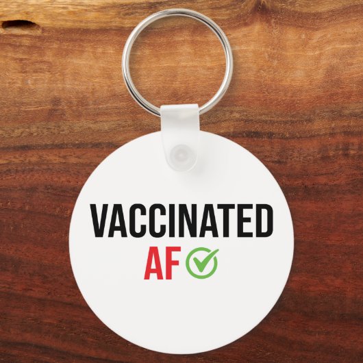 gevaccineerd AF Sleutelhanger (Voorkant)