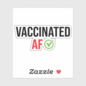 gevaccineerd AF Sticker (Vel)
