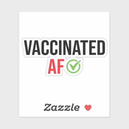 gevaccineerd AF Sticker (Vel)