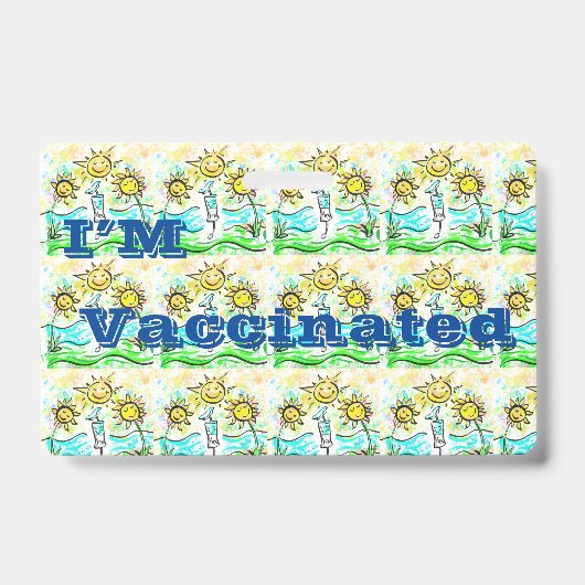 GEVACCINEERD   BADGE (Voorzijde)