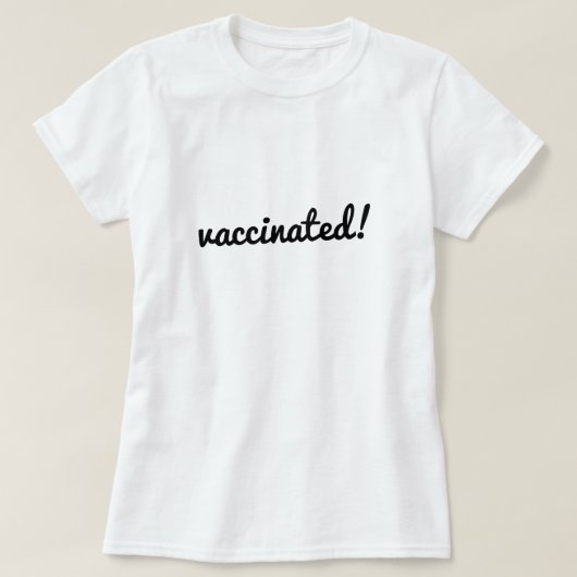 gevaccineerd | Covid Coronavirus Modern Vaccine T-shirt (Design voorkant)