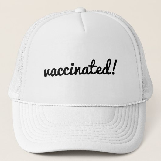 gevaccineerd | Covid Coronavirus Modern Vaccine Trucker Pet (Voorkant)