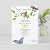 Gevaccineerd einde van quarantaine reunion Butterf Kaart (Staand voorkant)