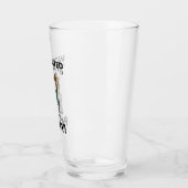 Gevaccineerd en klaar om partij te worden - bier glas (Links)