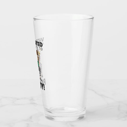 Gevaccineerd en klaar om partij te worden - bier glas (Links)