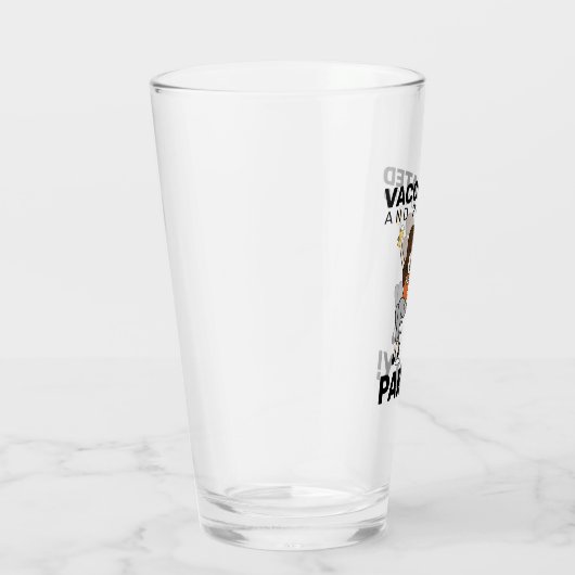 Gevaccineerd en klaar om partij te worden - bier glas (Rechts)