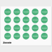 Gevaccineerd (groen) ronde sticker (Vel)