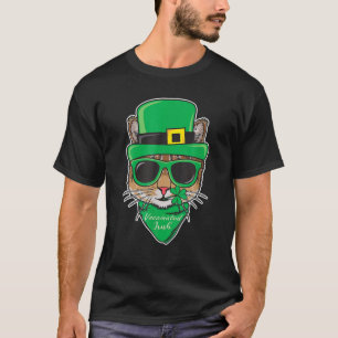 Gevaccineerd Iers Funny St. Patricks Day Cat Quara T-shirt