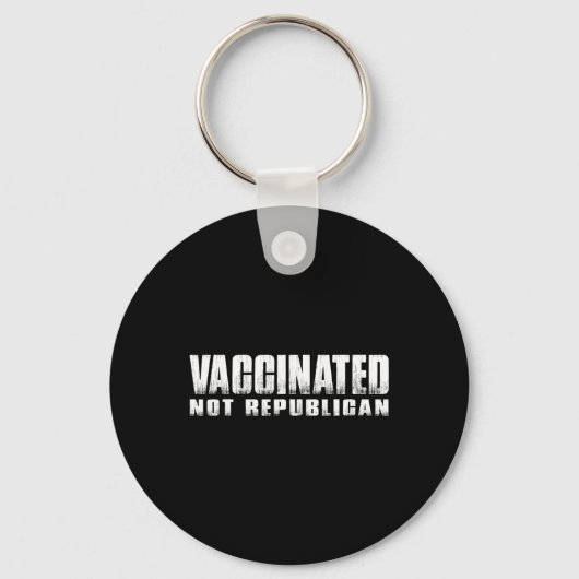 Gevaccineerd Niet Republikeins Sleutelhanger (Voorkant)
