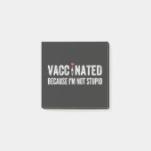 Gevaccineerd omdat ik niet dom ben post-it® notes (Voorkant)