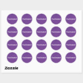 Gevaccineerd (Paarse) Ronde Sticker (Vel)