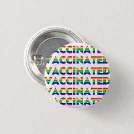 Gevaccineerd, pride lgbt lgbtq homoregenboogpatroo ronde button 3,2 cm