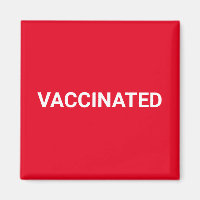 Gevaccineerd rood wit aanpasbare tekst eenvoudig