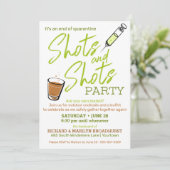 gevaccineerd | Schoenen | Einde quarantainepartij Kaart (Staand voorkant)