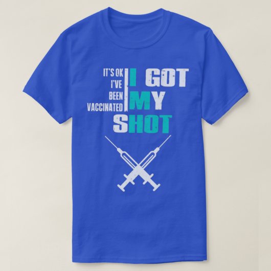 gevaccineerd t-shirt (Design voorkant)
