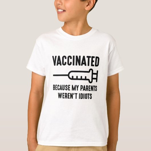 gevaccineerd t-shirt (Voorkant)