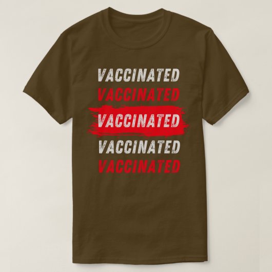 gevaccineerd t-shirt (Design voorkant)