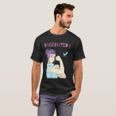 Gevaccineerd T-shirt gelooft in vaccinatie a (Voorkant volledig)