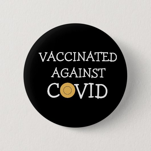 gevaccineerd tegen Covid Button (Voorkant)