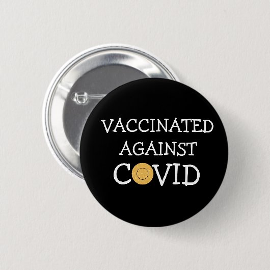 gevaccineerd tegen Covid Button (Voorkant /achterkant)